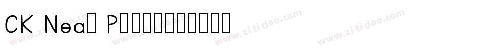 CK Neat Print字体转换